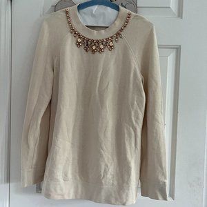 kate spade cream beaded sweater top size 4 small **PLEASE READ**